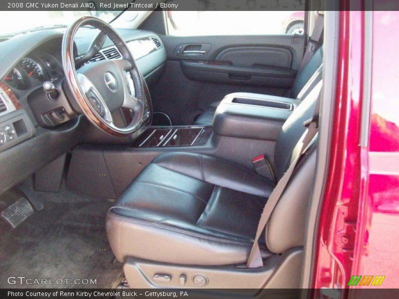 Red Jewel Tintcoat / Ebony 2008 GMC Yukon Denali AWD