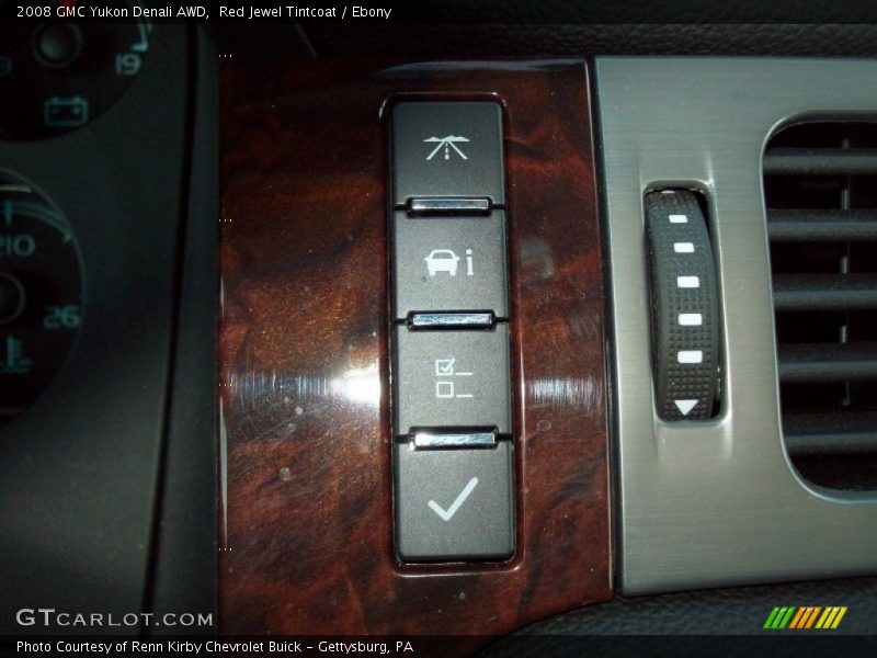 Red Jewel Tintcoat / Ebony 2008 GMC Yukon Denali AWD