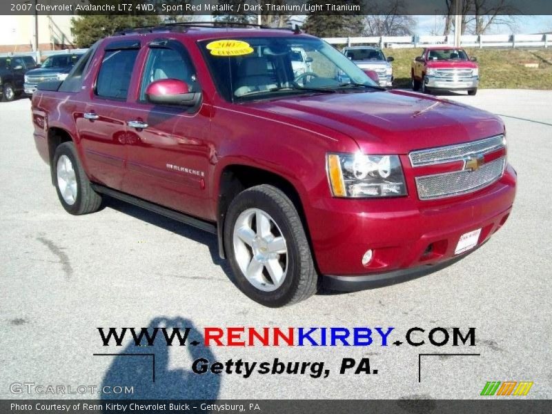 Sport Red Metallic / Dark Titanium/Light Titanium 2007 Chevrolet Avalanche LTZ 4WD
