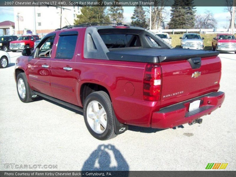 Sport Red Metallic / Dark Titanium/Light Titanium 2007 Chevrolet Avalanche LTZ 4WD