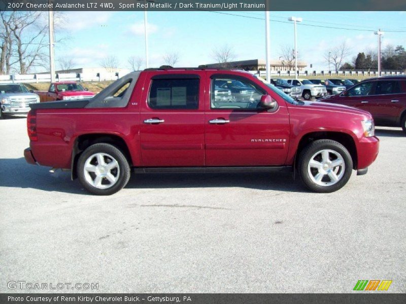 Sport Red Metallic / Dark Titanium/Light Titanium 2007 Chevrolet Avalanche LTZ 4WD