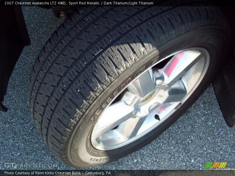 Sport Red Metallic / Dark Titanium/Light Titanium 2007 Chevrolet Avalanche LTZ 4WD