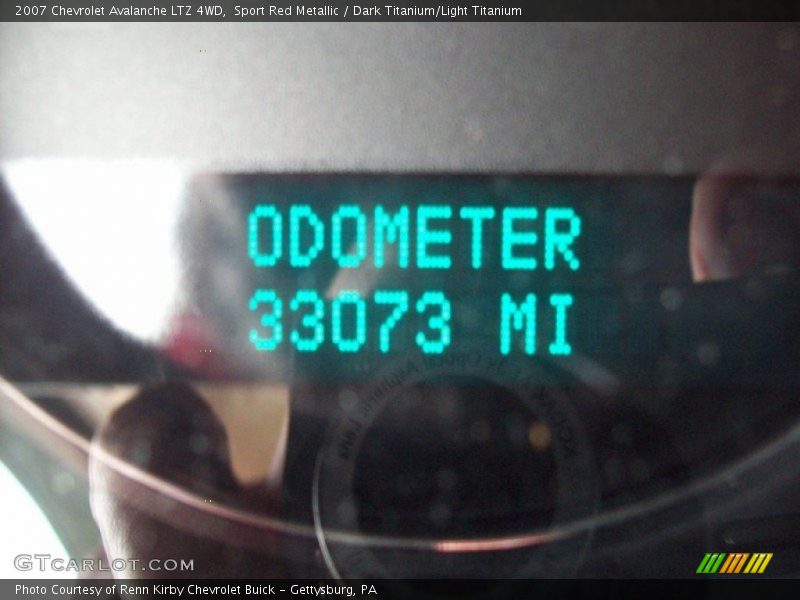 Sport Red Metallic / Dark Titanium/Light Titanium 2007 Chevrolet Avalanche LTZ 4WD