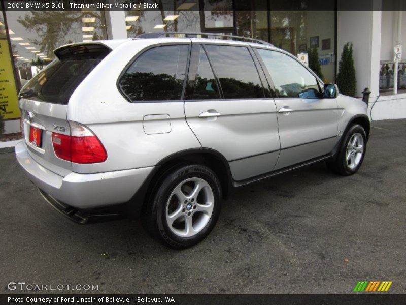 Titanium Silver Metallic / Black 2001 BMW X5 3.0i