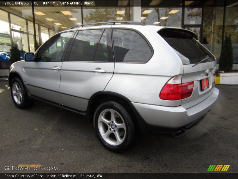 Titanium Silver Metallic / Black 2001 BMW X5 3.0i