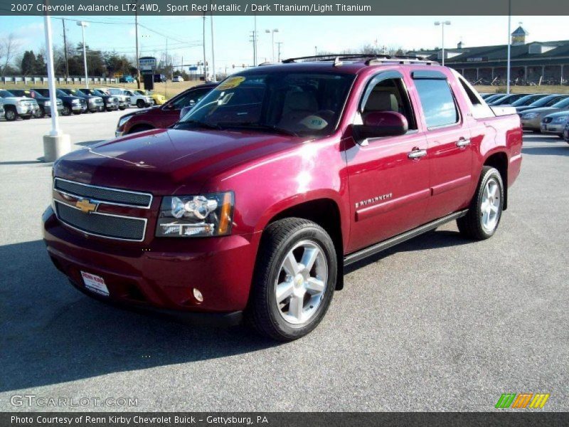 Sport Red Metallic / Dark Titanium/Light Titanium 2007 Chevrolet Avalanche LTZ 4WD