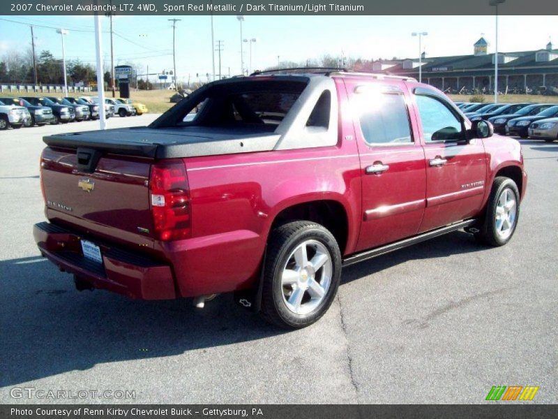 Sport Red Metallic / Dark Titanium/Light Titanium 2007 Chevrolet Avalanche LTZ 4WD