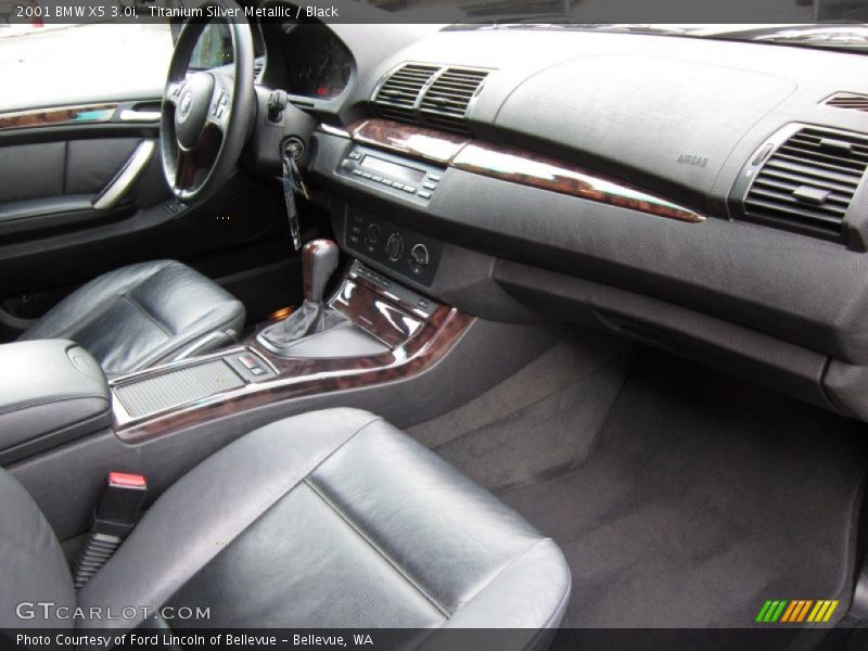 Titanium Silver Metallic / Black 2001 BMW X5 3.0i