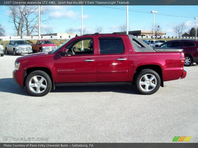 Sport Red Metallic / Dark Titanium/Light Titanium 2007 Chevrolet Avalanche LTZ 4WD