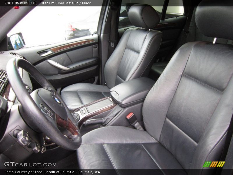 Titanium Silver Metallic / Black 2001 BMW X5 3.0i