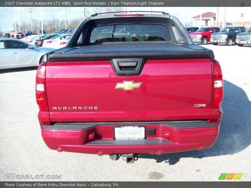 Sport Red Metallic / Dark Titanium/Light Titanium 2007 Chevrolet Avalanche LTZ 4WD