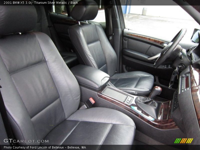 Titanium Silver Metallic / Black 2001 BMW X5 3.0i