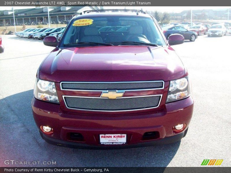 Sport Red Metallic / Dark Titanium/Light Titanium 2007 Chevrolet Avalanche LTZ 4WD