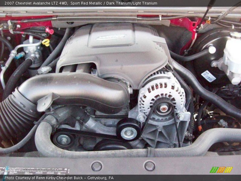 Sport Red Metallic / Dark Titanium/Light Titanium 2007 Chevrolet Avalanche LTZ 4WD