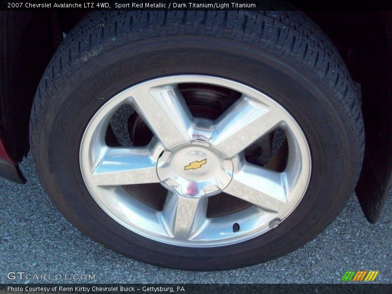 Sport Red Metallic / Dark Titanium/Light Titanium 2007 Chevrolet Avalanche LTZ 4WD