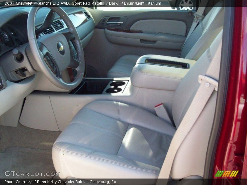 Sport Red Metallic / Dark Titanium/Light Titanium 2007 Chevrolet Avalanche LTZ 4WD