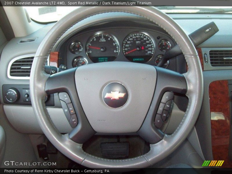 Sport Red Metallic / Dark Titanium/Light Titanium 2007 Chevrolet Avalanche LTZ 4WD