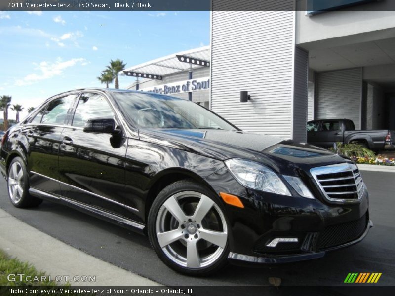 Black / Black 2011 Mercedes-Benz E 350 Sedan