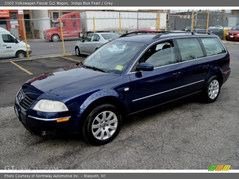 Indigo Blue Pearl / Grey 2003 Volkswagen Passat GLS Wagon