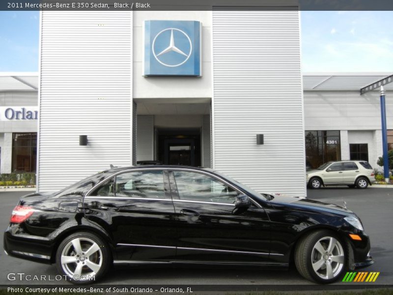 Black / Black 2011 Mercedes-Benz E 350 Sedan