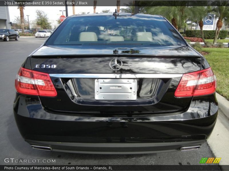 Black / Black 2011 Mercedes-Benz E 350 Sedan