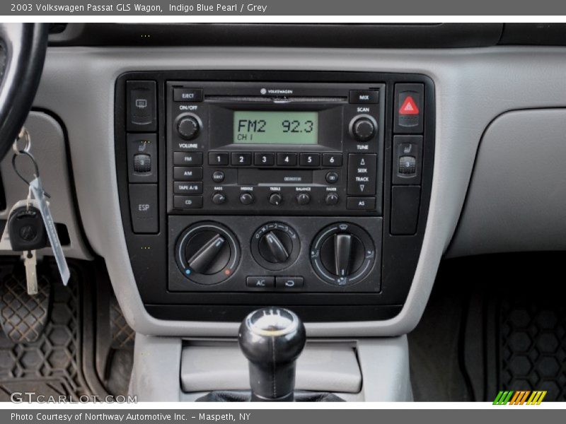 Controls of 2003 Passat GLS Wagon