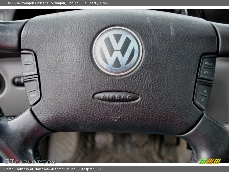 Indigo Blue Pearl / Grey 2003 Volkswagen Passat GLS Wagon