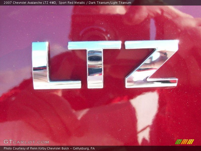 Sport Red Metallic / Dark Titanium/Light Titanium 2007 Chevrolet Avalanche LTZ 4WD