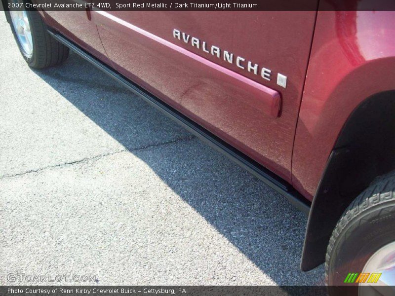 Sport Red Metallic / Dark Titanium/Light Titanium 2007 Chevrolet Avalanche LTZ 4WD
