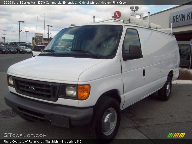 Oxford White / Medium Flint Grey 2006 Ford E Series Van E350 Commercial Extended