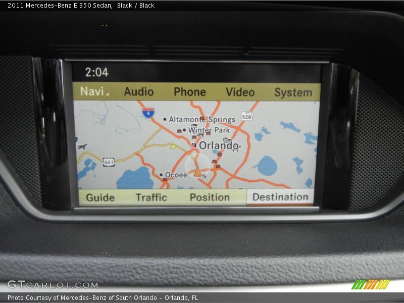 Navigation of 2011 E 350 Sedan