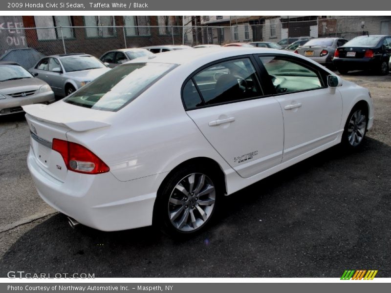 Taffeta White / Black 2009 Honda Civic Si Sedan