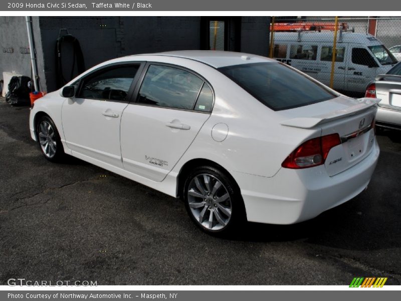Taffeta White / Black 2009 Honda Civic Si Sedan