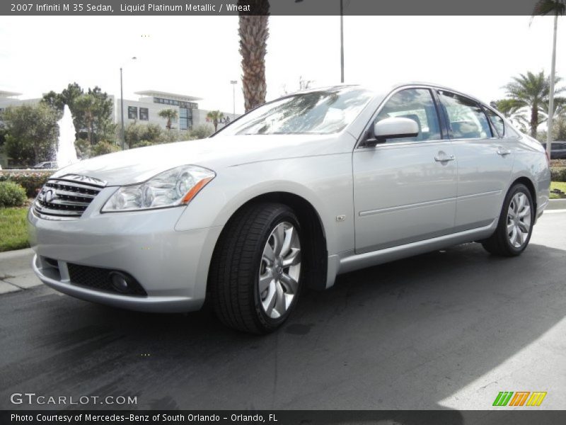 Liquid Platinum Metallic / Wheat 2007 Infiniti M 35 Sedan