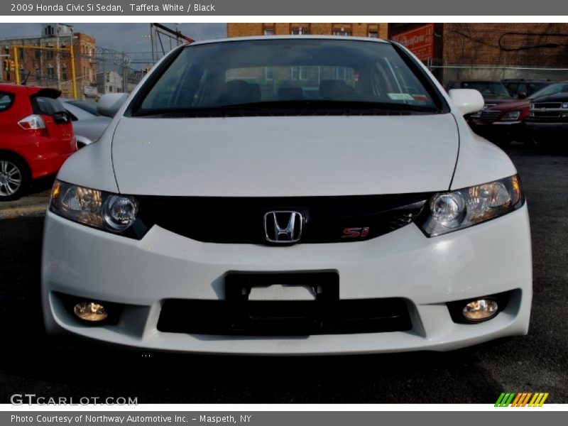Taffeta White / Black 2009 Honda Civic Si Sedan