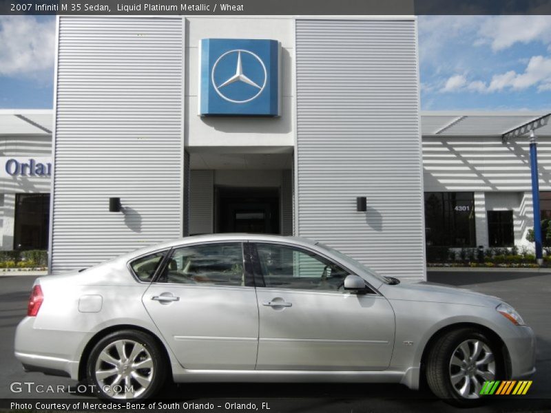 Liquid Platinum Metallic / Wheat 2007 Infiniti M 35 Sedan
