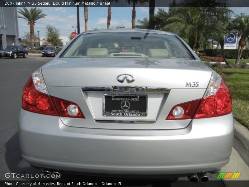Liquid Platinum Metallic / Wheat 2007 Infiniti M 35 Sedan