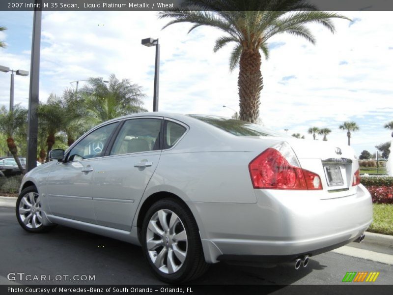 Liquid Platinum Metallic / Wheat 2007 Infiniti M 35 Sedan