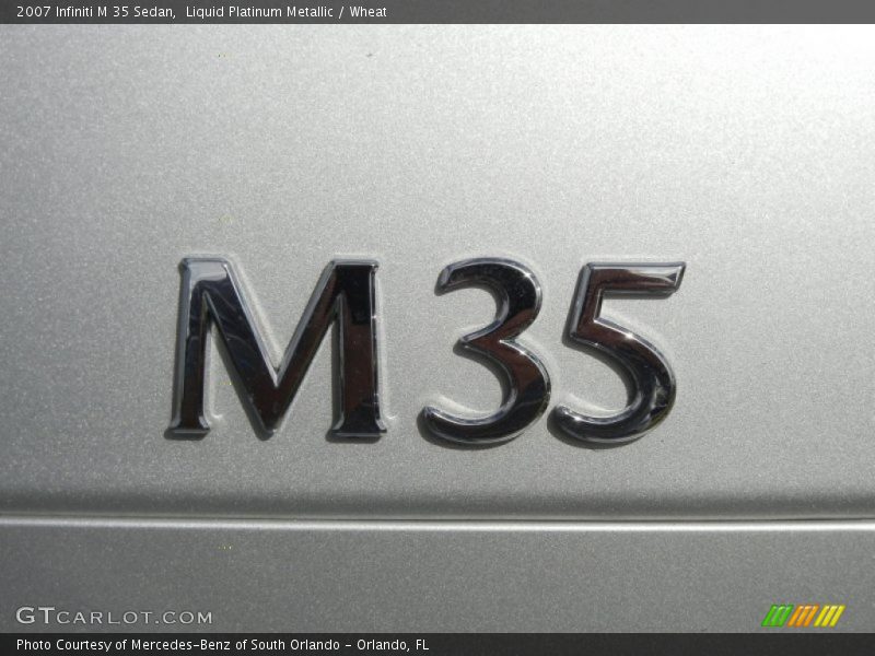 Liquid Platinum Metallic / Wheat 2007 Infiniti M 35 Sedan