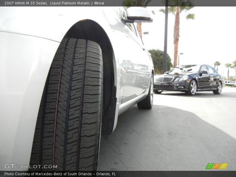 Liquid Platinum Metallic / Wheat 2007 Infiniti M 35 Sedan