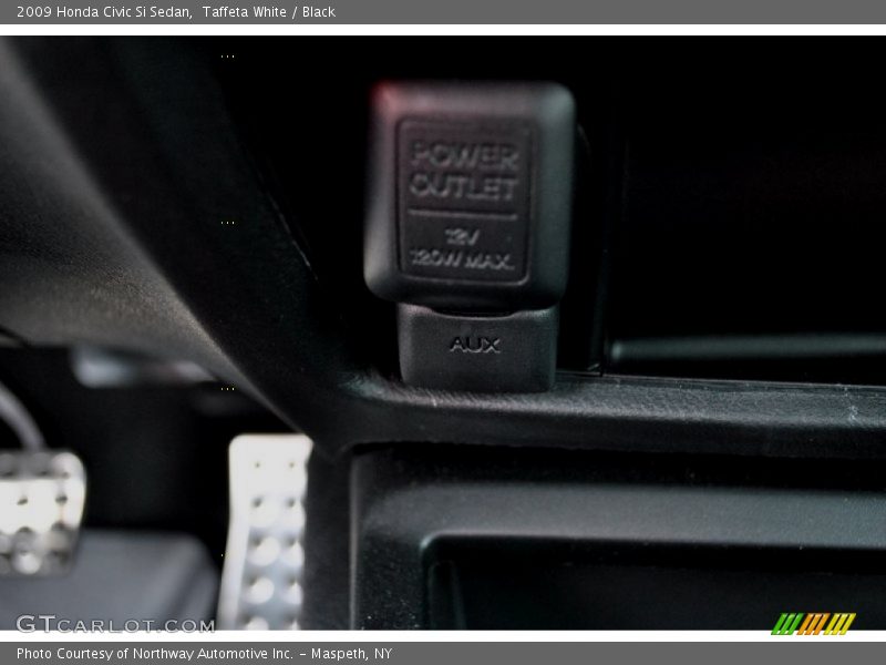 Taffeta White / Black 2009 Honda Civic Si Sedan