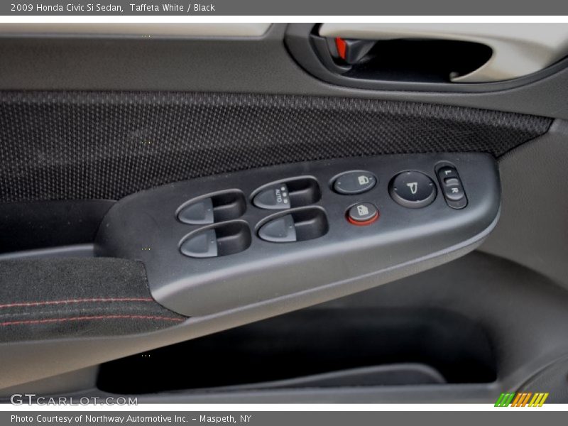 Taffeta White / Black 2009 Honda Civic Si Sedan