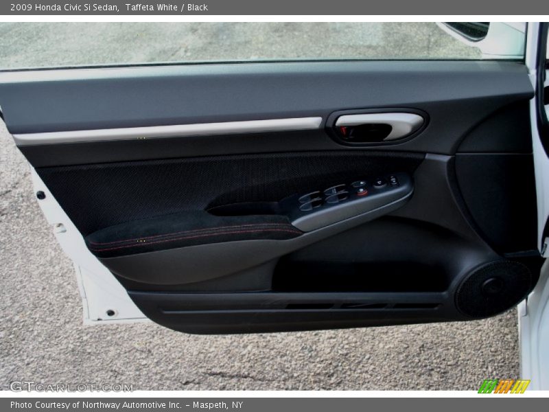 Taffeta White / Black 2009 Honda Civic Si Sedan