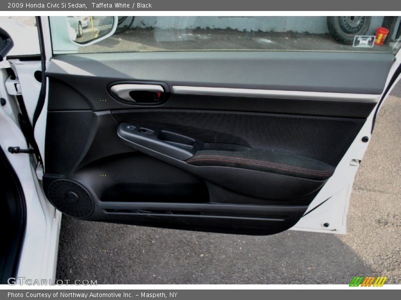 Taffeta White / Black 2009 Honda Civic Si Sedan