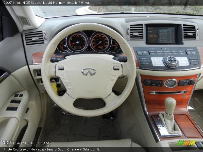 Liquid Platinum Metallic / Wheat 2007 Infiniti M 35 Sedan