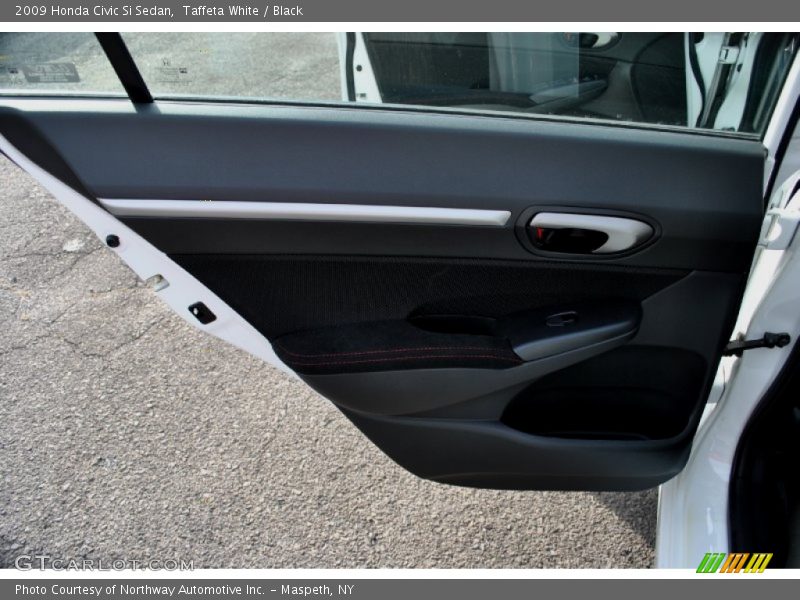 Taffeta White / Black 2009 Honda Civic Si Sedan