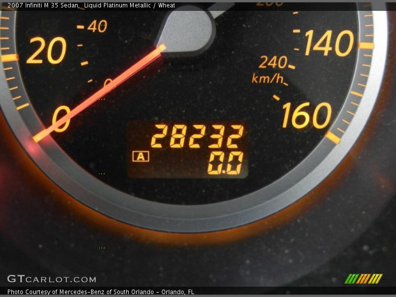 Liquid Platinum Metallic / Wheat 2007 Infiniti M 35 Sedan