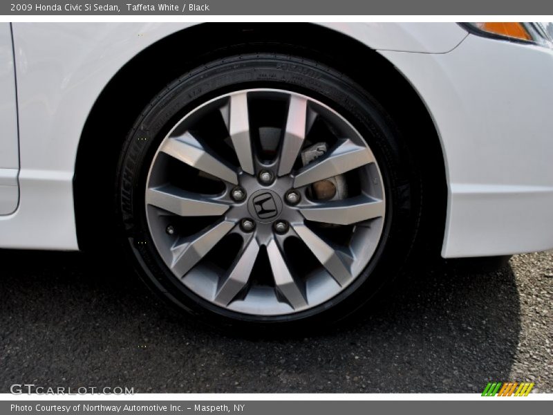 Taffeta White / Black 2009 Honda Civic Si Sedan