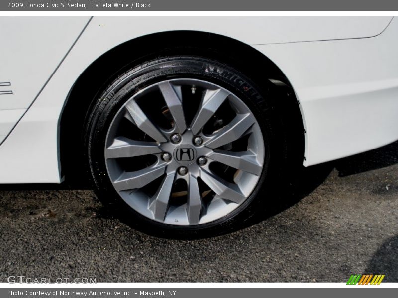 Taffeta White / Black 2009 Honda Civic Si Sedan