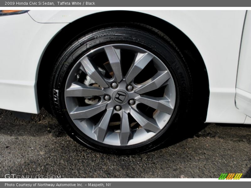 Taffeta White / Black 2009 Honda Civic Si Sedan
